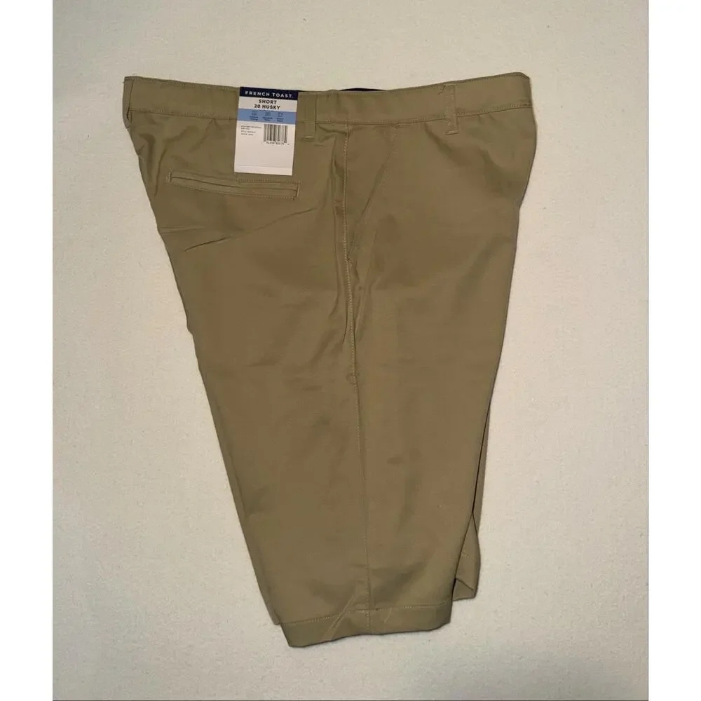 French Toast kids New khaki shorts with adjustable waistband
